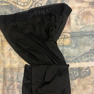 2 pair of 32 Degrees Heat Black Thermal Pants x 2 both $ 15 one is grey lg
